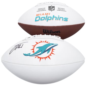 Jacob Rodriguez Miami Dolphins Autographed Wilson White Panel Football