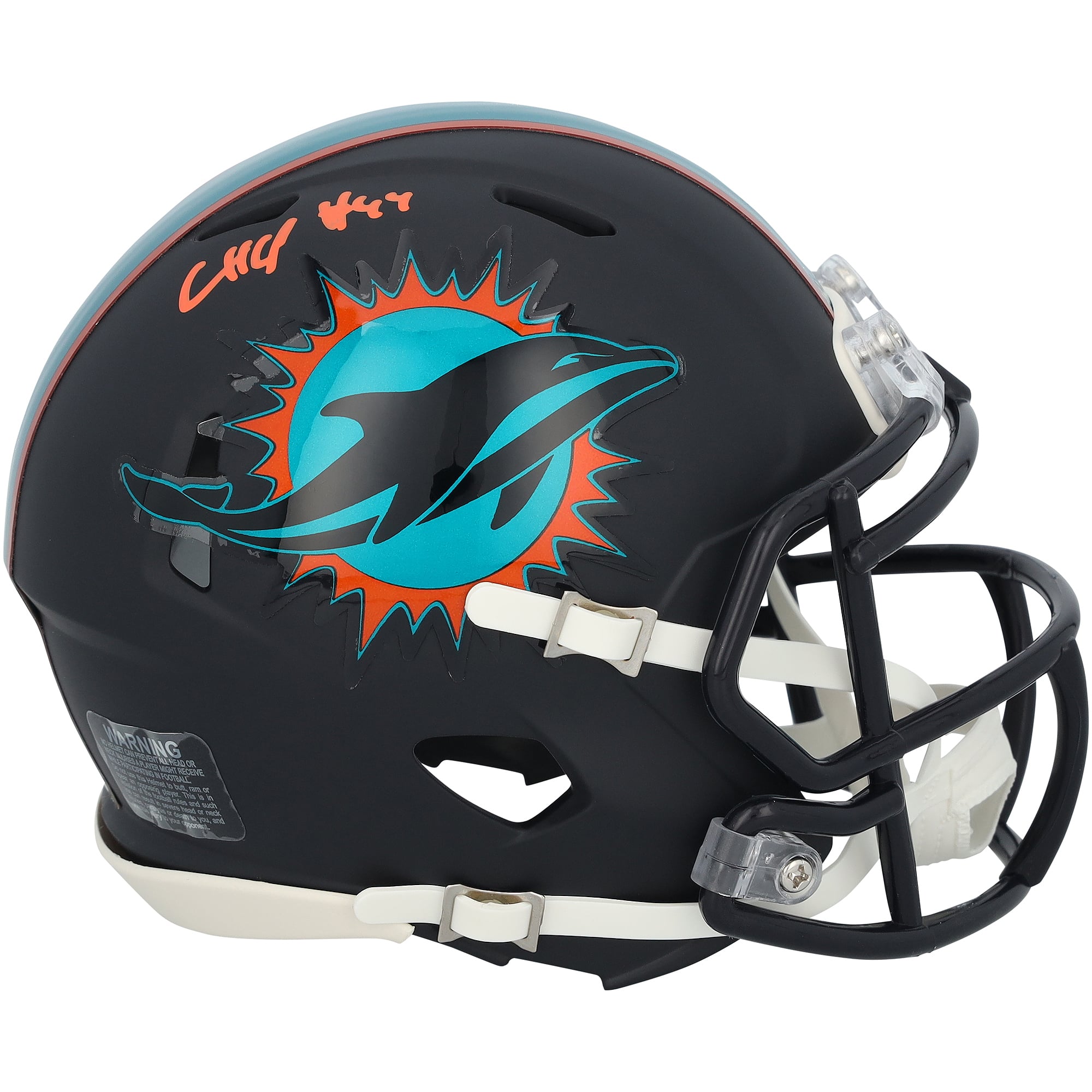 Chop Robinson Miami Dolphins Autographed Riddell Rivalry Speed Mini Helmet