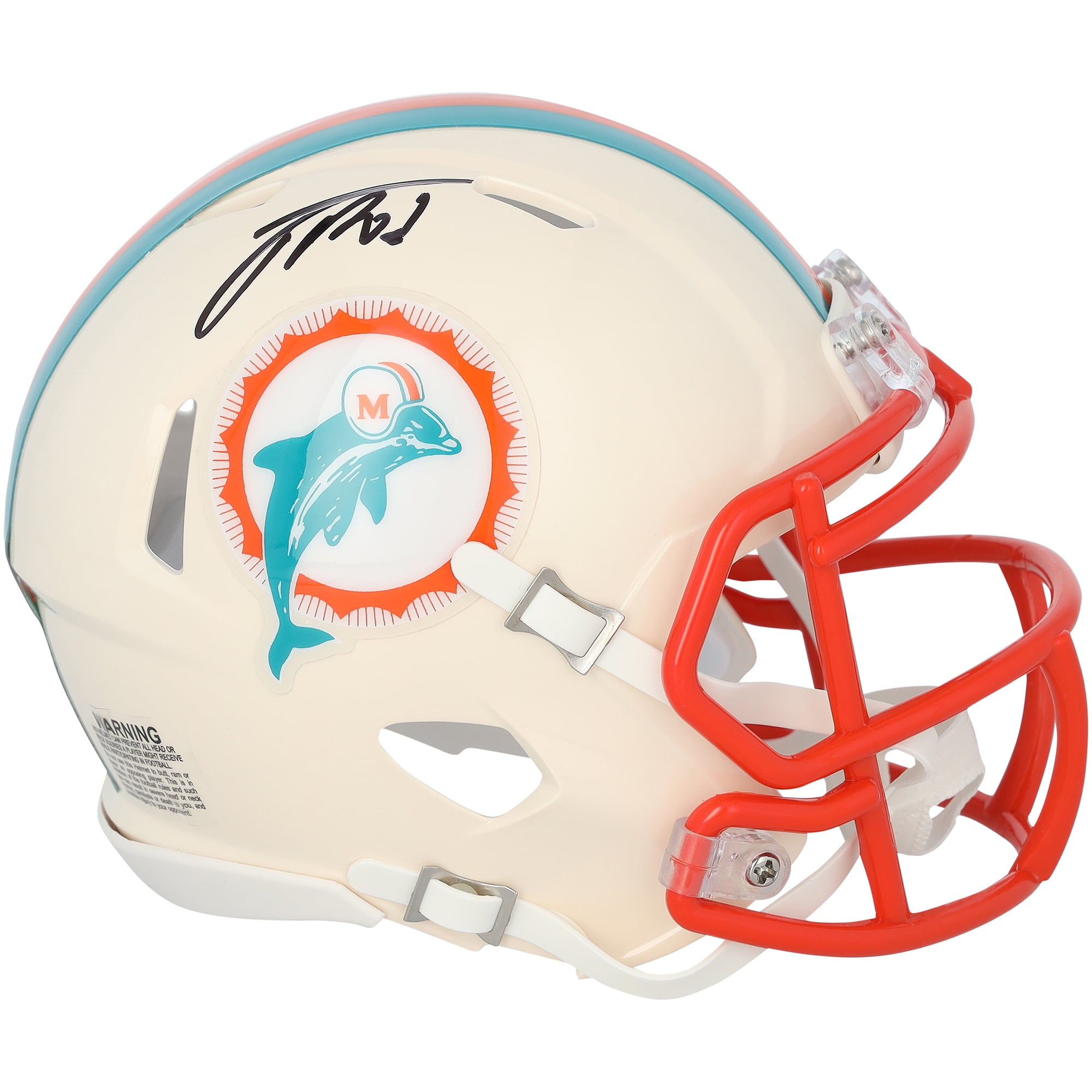 Jacob Rodriguez Miami Dolphins Autographed Riddell Retro Speed Mini Helmet