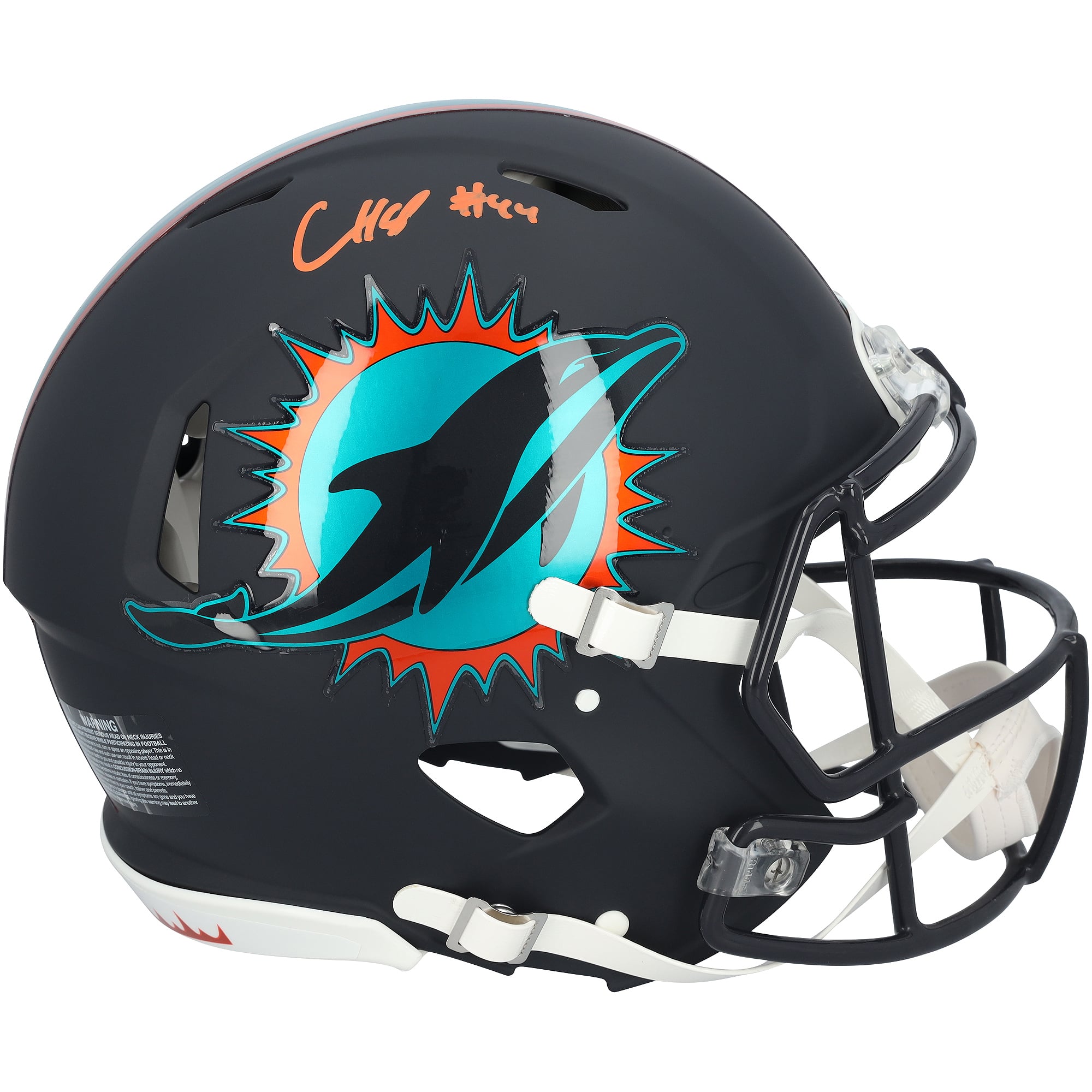 Chop Robinson Miami Dolphins Autographed Riddell Rivalry Speed Authentic Helmet