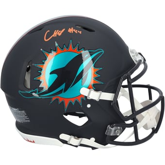 Chop Robinson Miami Dolphins Autographed Riddell Rivalry Speed Authentic Helmet