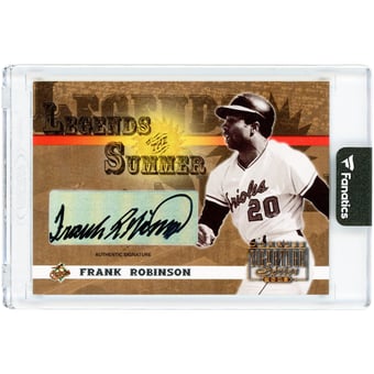 Frank Robinson Baltimore Orioles Autographed 2003 Donruss Signature Series Legends Of The Summer #LS-15 Card