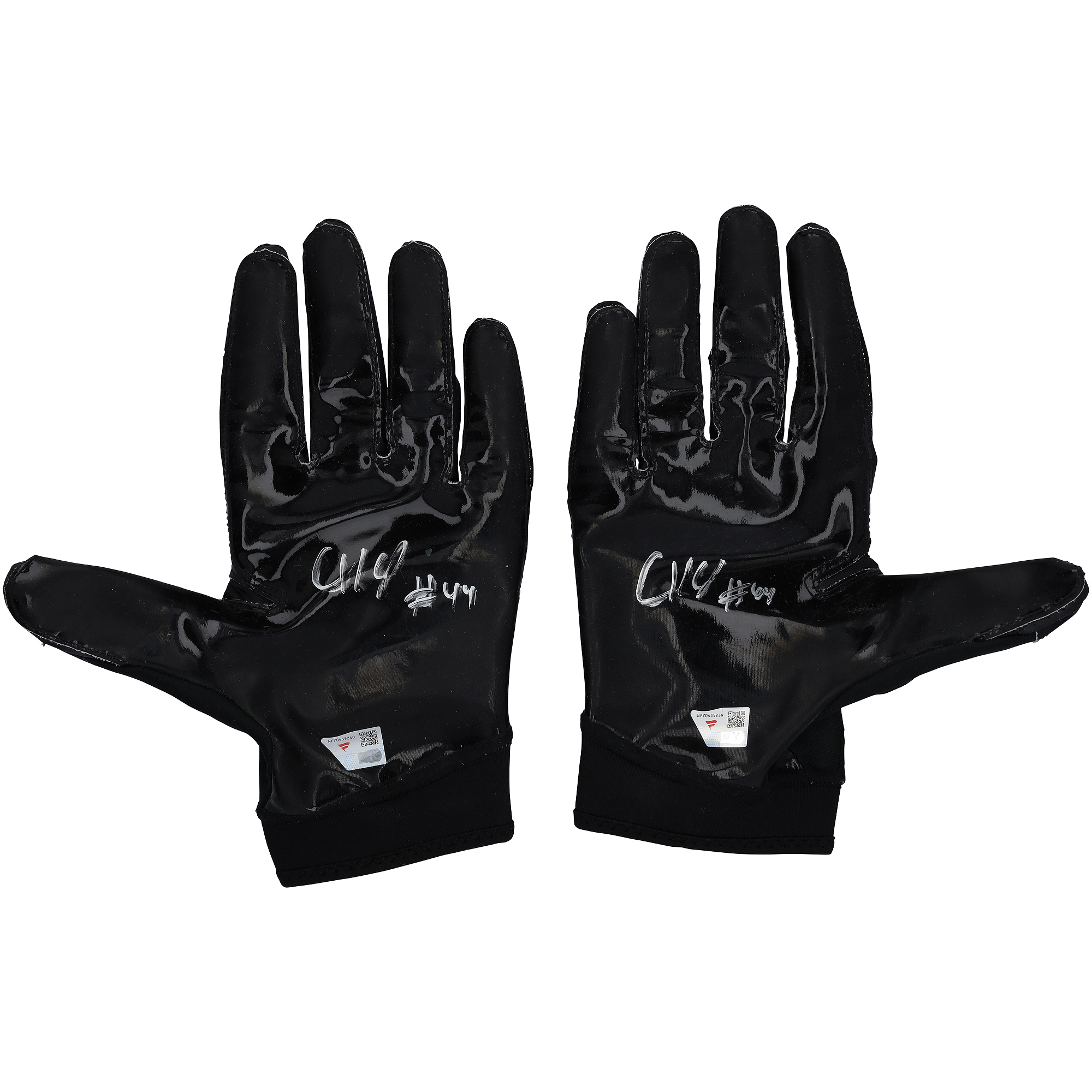 Chop Robinson Miami Dolphins Autographed Game-Used Black Nike Gloves vs. Green Bay Packers on November 28, 2024