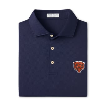 Men's Peter Millar Navy Chicago Bears Hugo Performance Jersey Polo