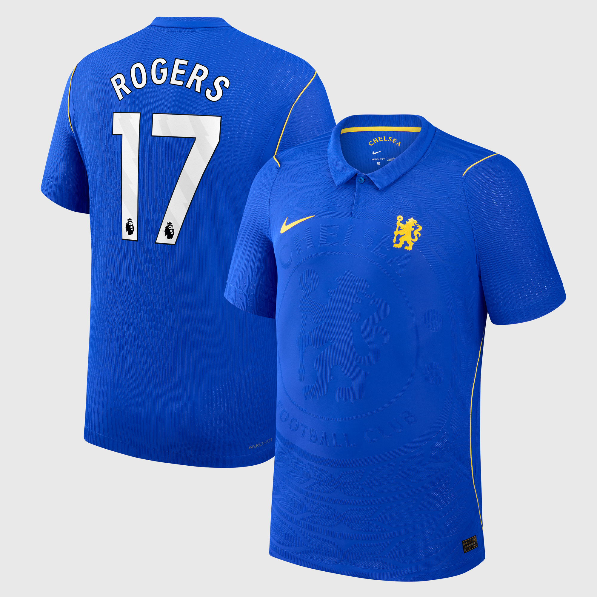 Camiseta Nike Aero-FIT Match de la 1ª equipación del Chelsea 2026/27 con dorsal Rogers 17