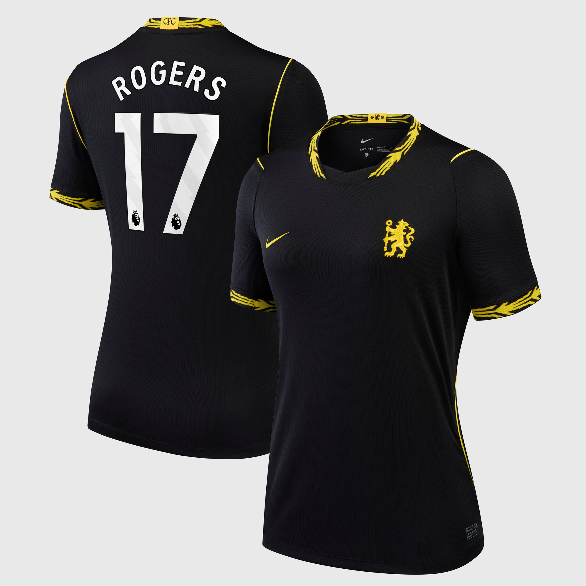 Camiseta Nike Stadium de la 2ª equipación del Chelsea 2026/27 - Mujer con dorsal Rogers 17