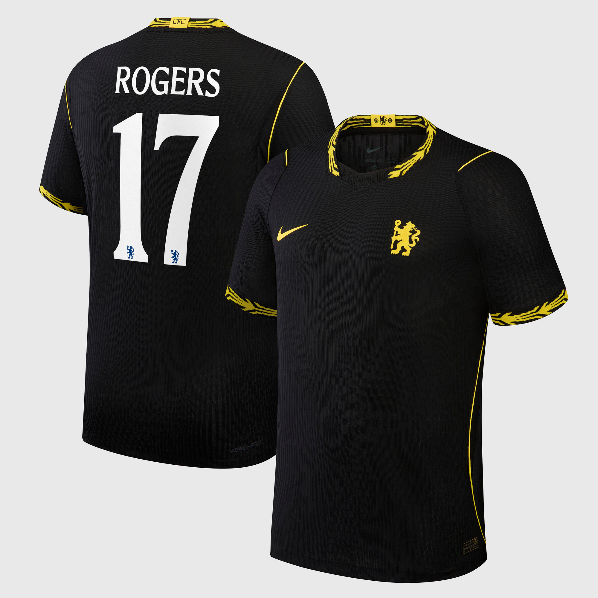 Camiseta Nike Aero-FIT Match de la 2ª equipación del Chelsea Copa 2026/27 con dorsal Rogers 17