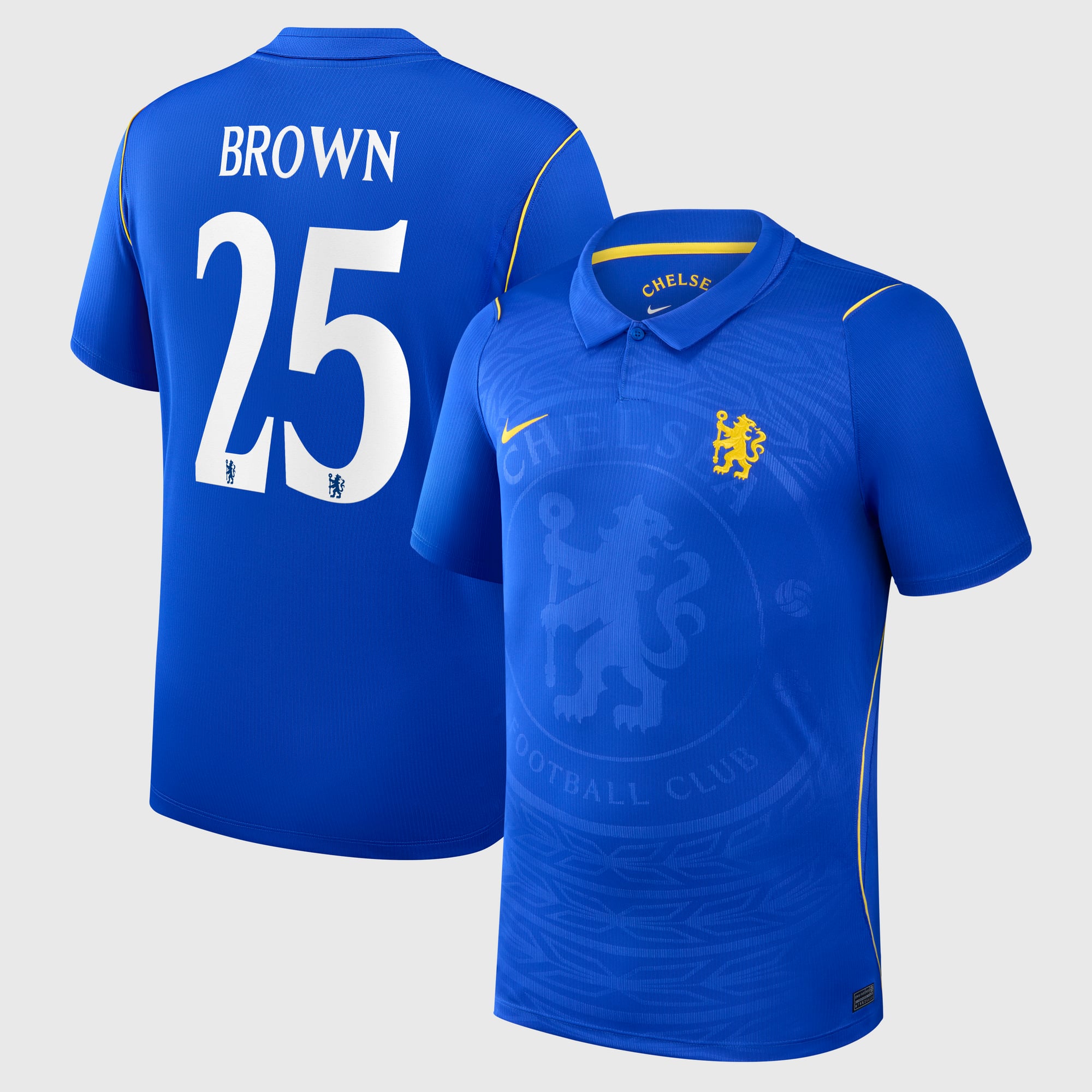 Maillot Nike Domicile Stadium Chelsea 26/27 avec flocage de la Coupe Brown 25