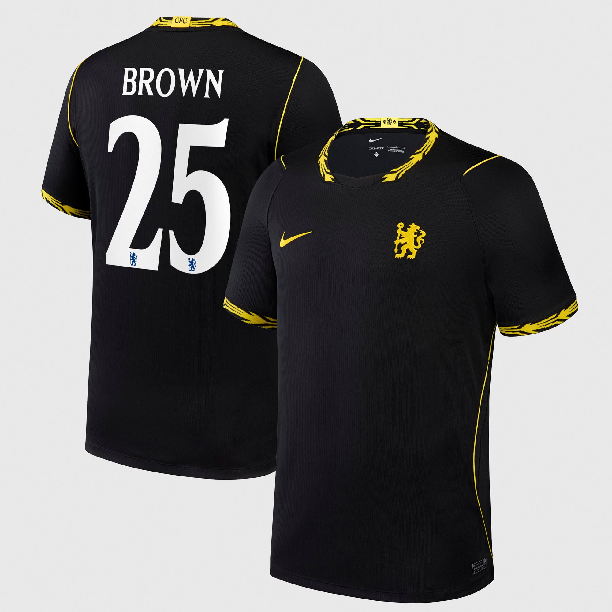 Camiseta Nike Stadium de la 2ª equipación del Chelsea Copa 2026/27 con dorsal Brown 25