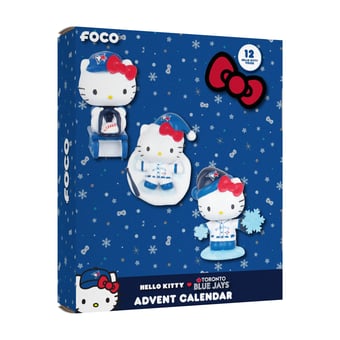 FOCO Toronto Blue Jays Hello Kitty Advent Calendar