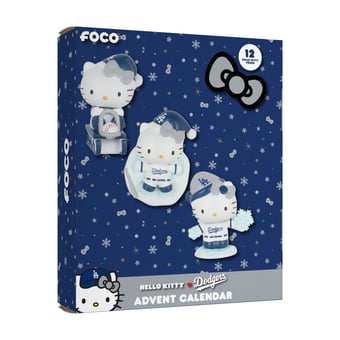 FOCO Los Angeles Dodgers Hello Kitty Advent Calendar