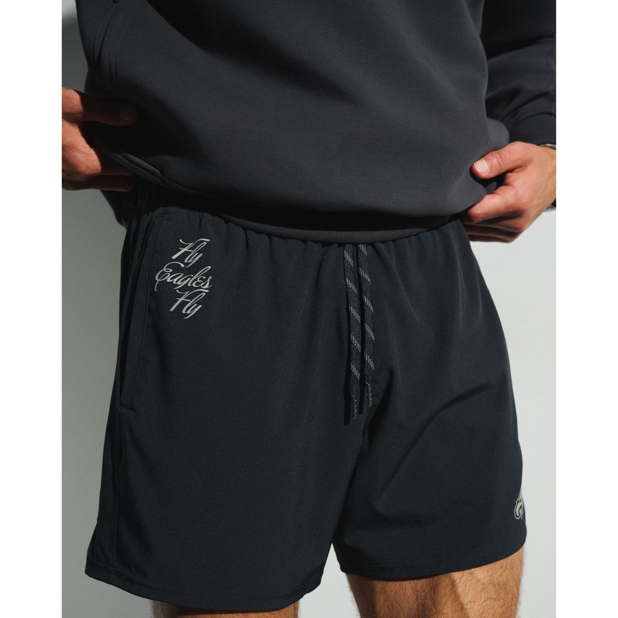 Schwarze Philadelphia Eagles YPB 5" Trainingsshorts von Abercrombie & Fitch für Herren