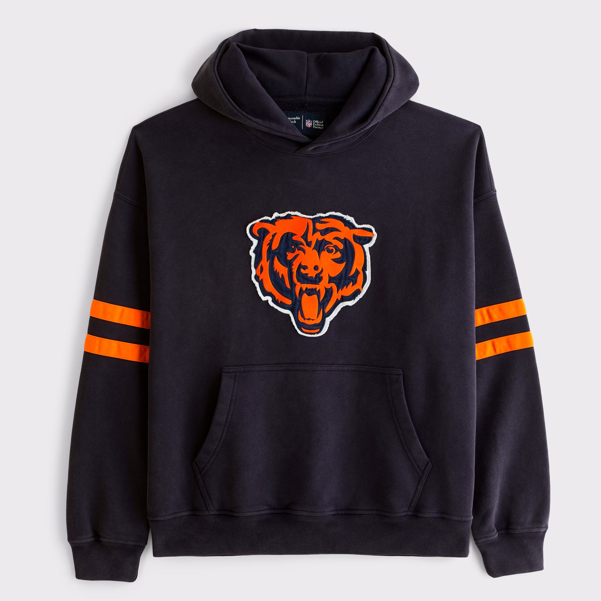 Sweat à capuche Abercrombie & Fitch bleu marine Chicago Bears pour homme