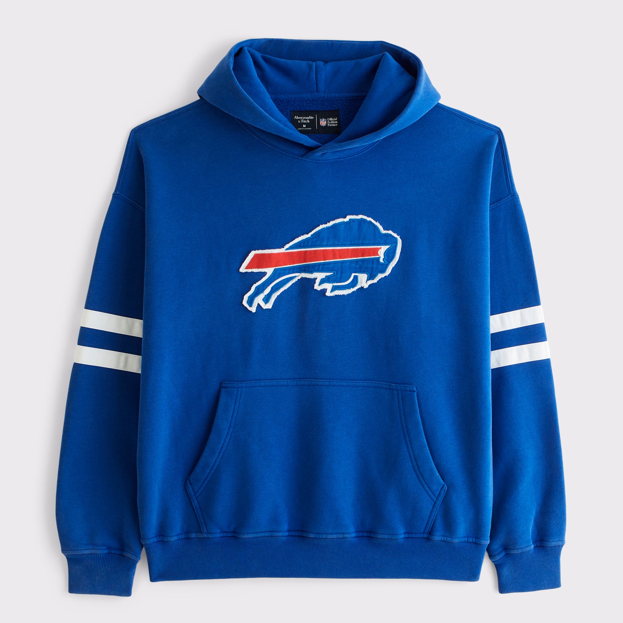 Abercrombie & Fitch Herren-Kapuzenpullover mit blauem Buffalo Bills-Logo