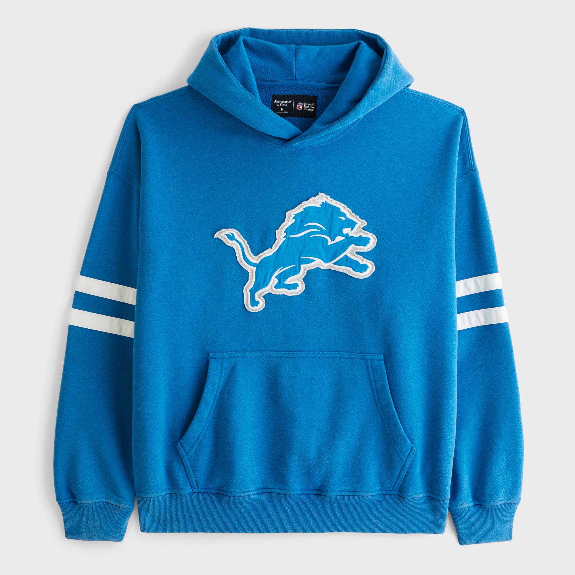 Abercrombie & Fitch Herren-Kapuzenpullover mit Detroit Lions-Logo in Blau