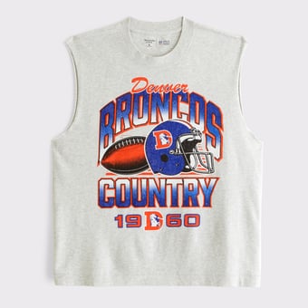 Men's Abercrombie & Fitch Gray Denver Broncos Tank Top