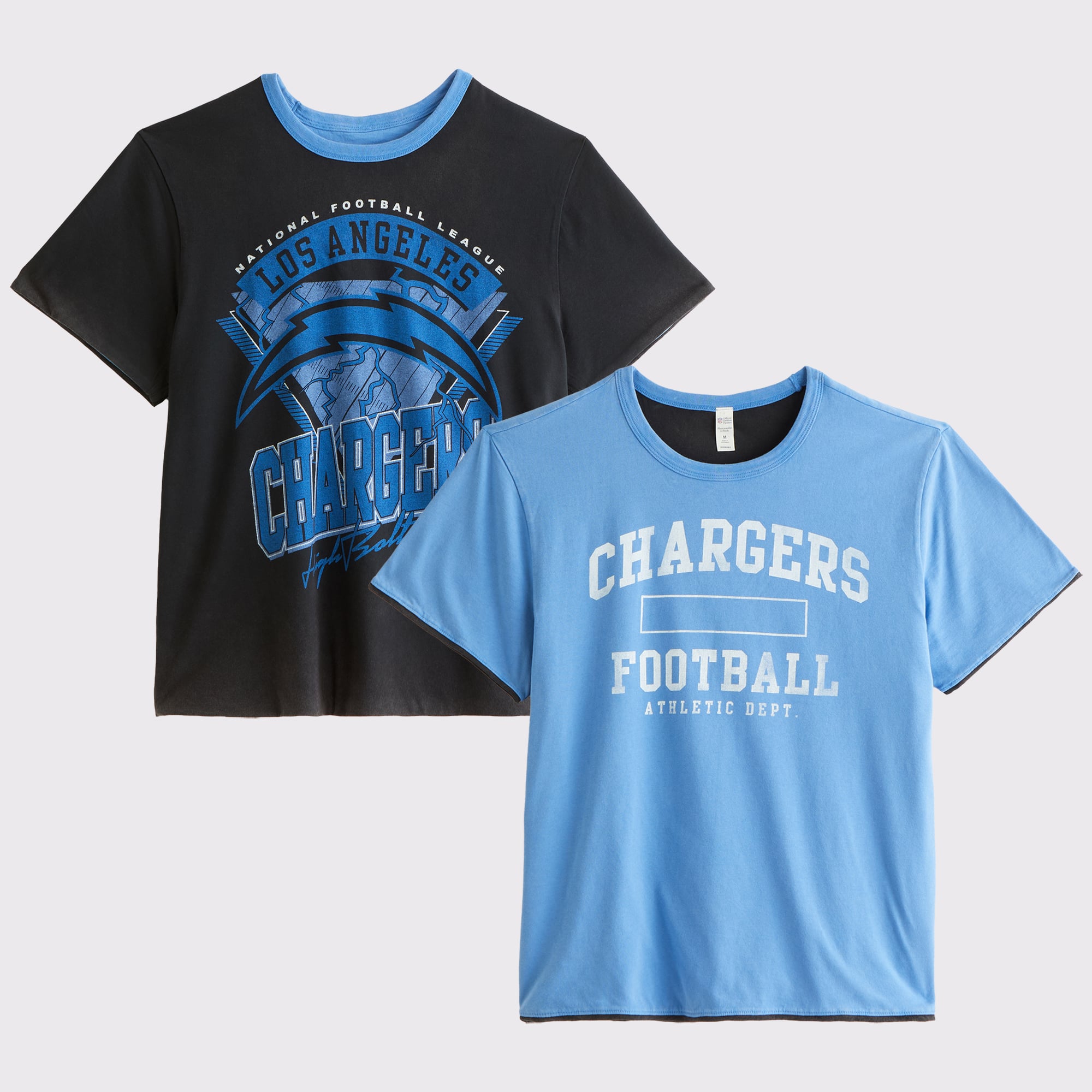 Men's Abercrombie & Fitch Blue Los Angeles Chargers Reversible T-Shirt
