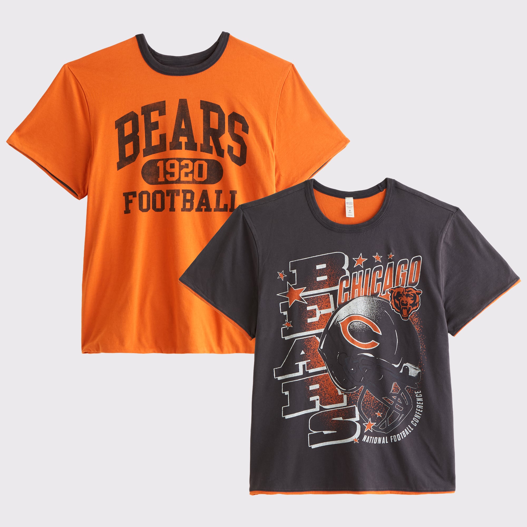 Abercrombie & Fitch Herren-Wende-T-Shirt der Chicago Bears in Marineblau