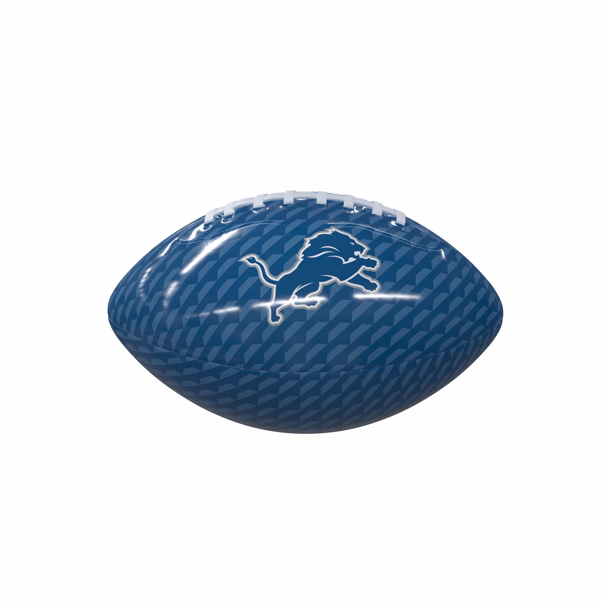 Logo Brands Detroit Lions Rubber Glossy Mini Football