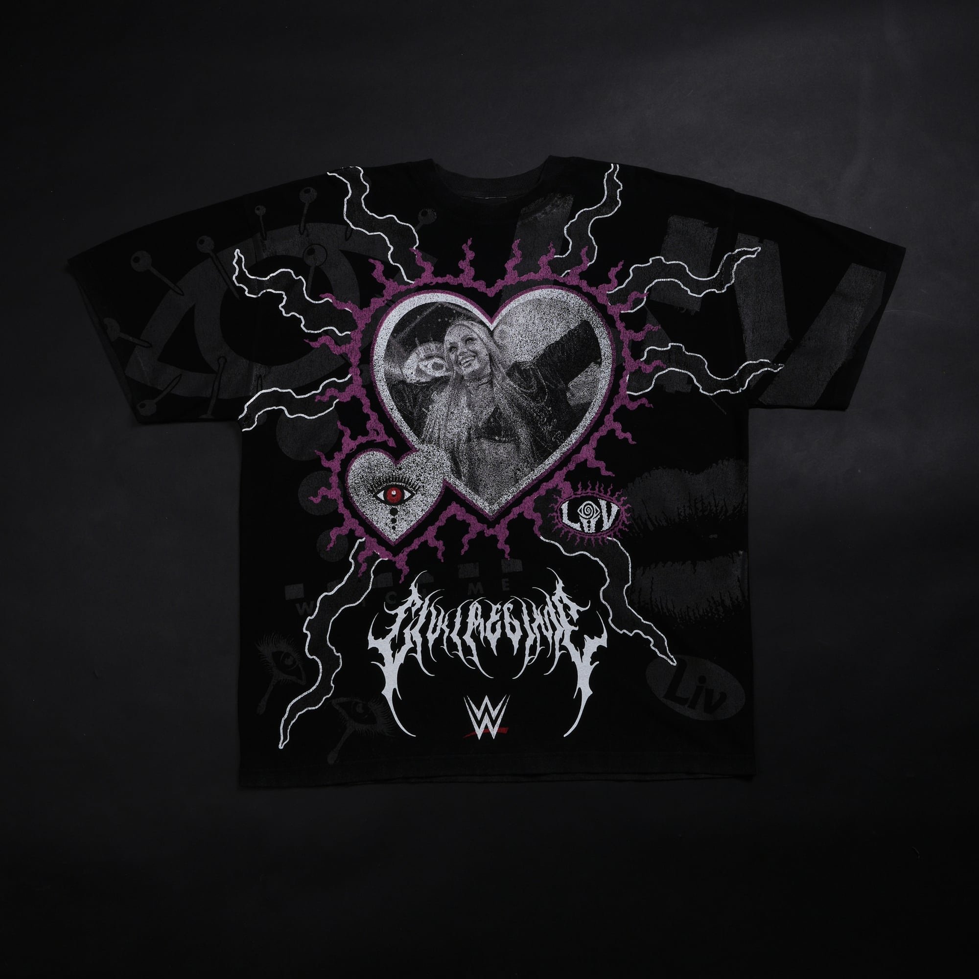 Men's Civil Regime x WWE Black Liv Morgan Forever Morgan American Classic Oversized T-Shirt