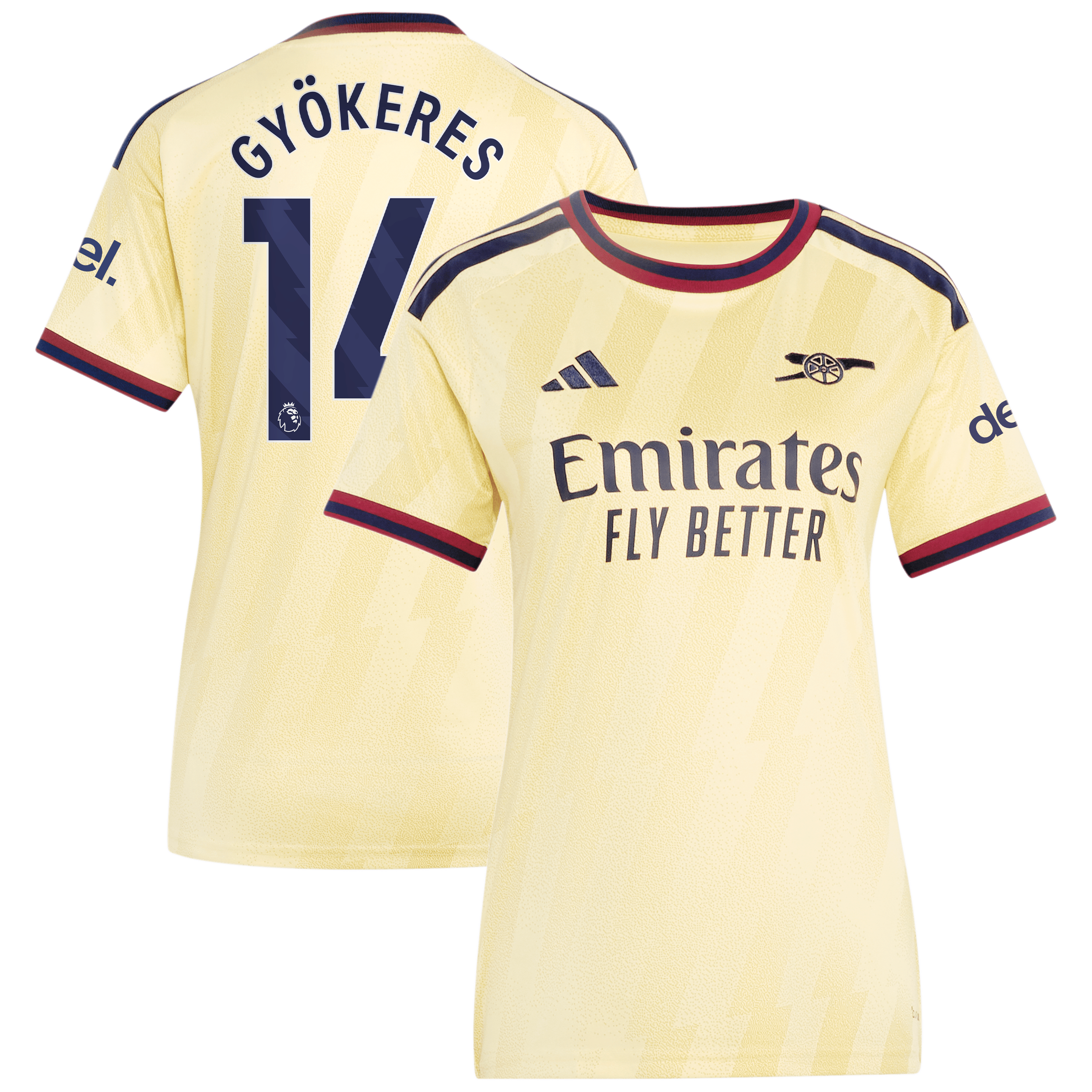 Women's adidas Viktor Gyökeres Yellow Arsenal 2026/27 Third Replica Jersey