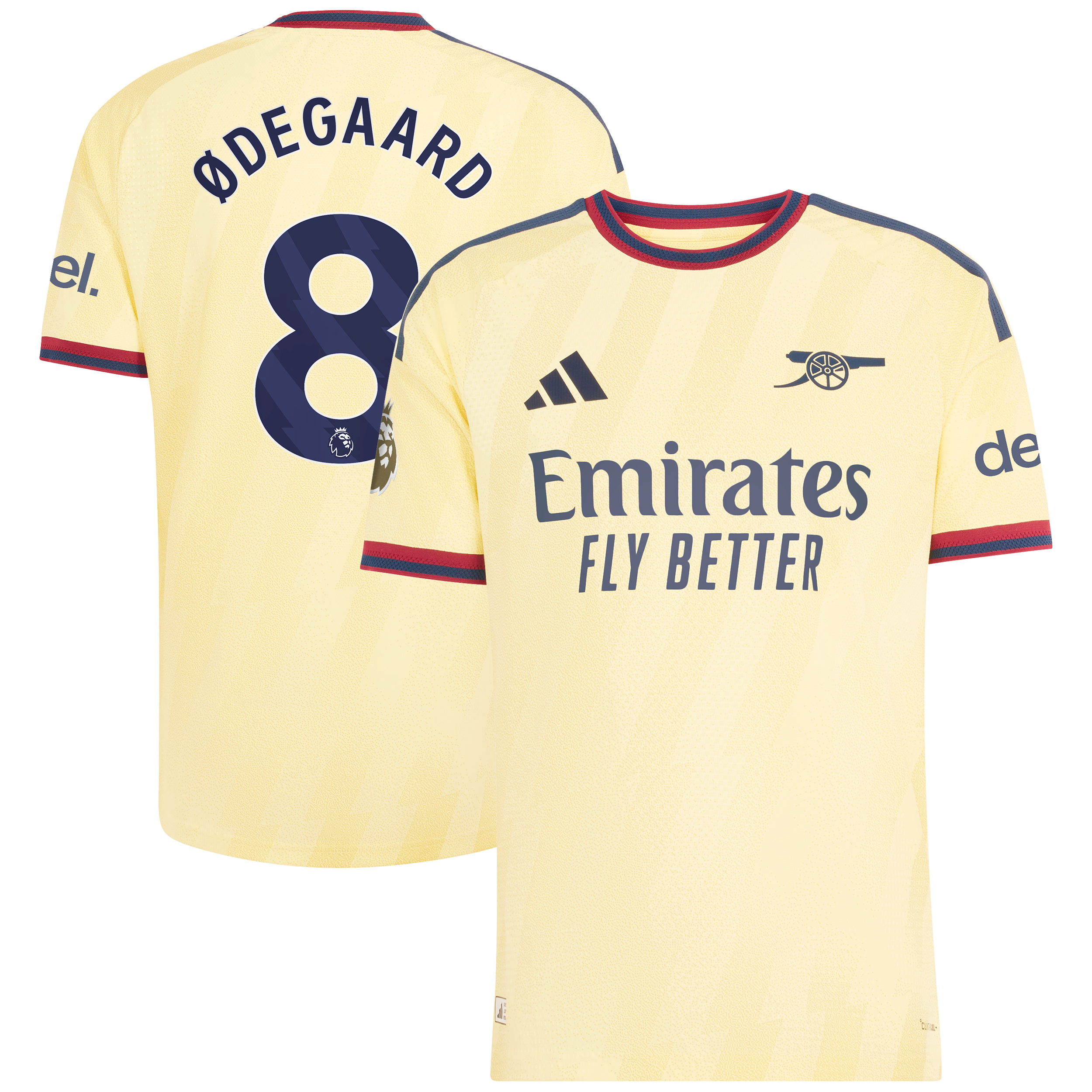 Men's adidas Martin Ødegaard Yellow Arsenal 2026/27 Third On-Field Authentic Jersey