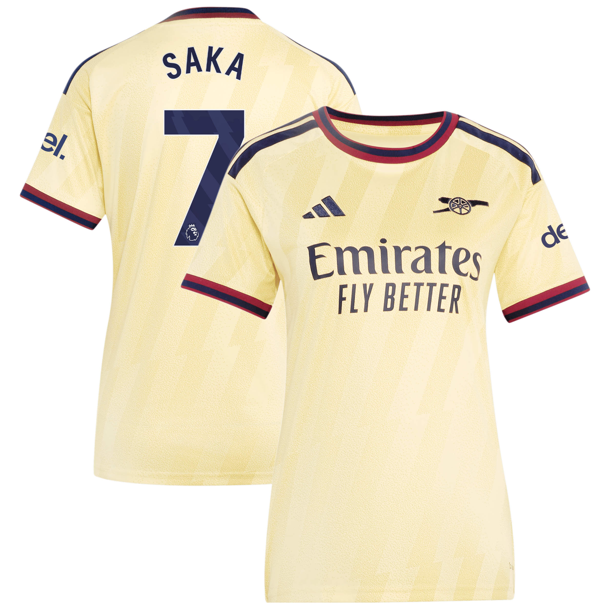 Women's adidas Bukayo Saka Yellow Arsenal 2026/27 Third Replica Jersey