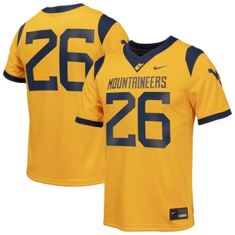 Youth Nike  Gold West Virginia Mountaineers  Replica Football Jersey