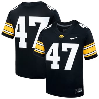 Youth Nike  Black Iowa Hawkeyes  Replica Football Jersey