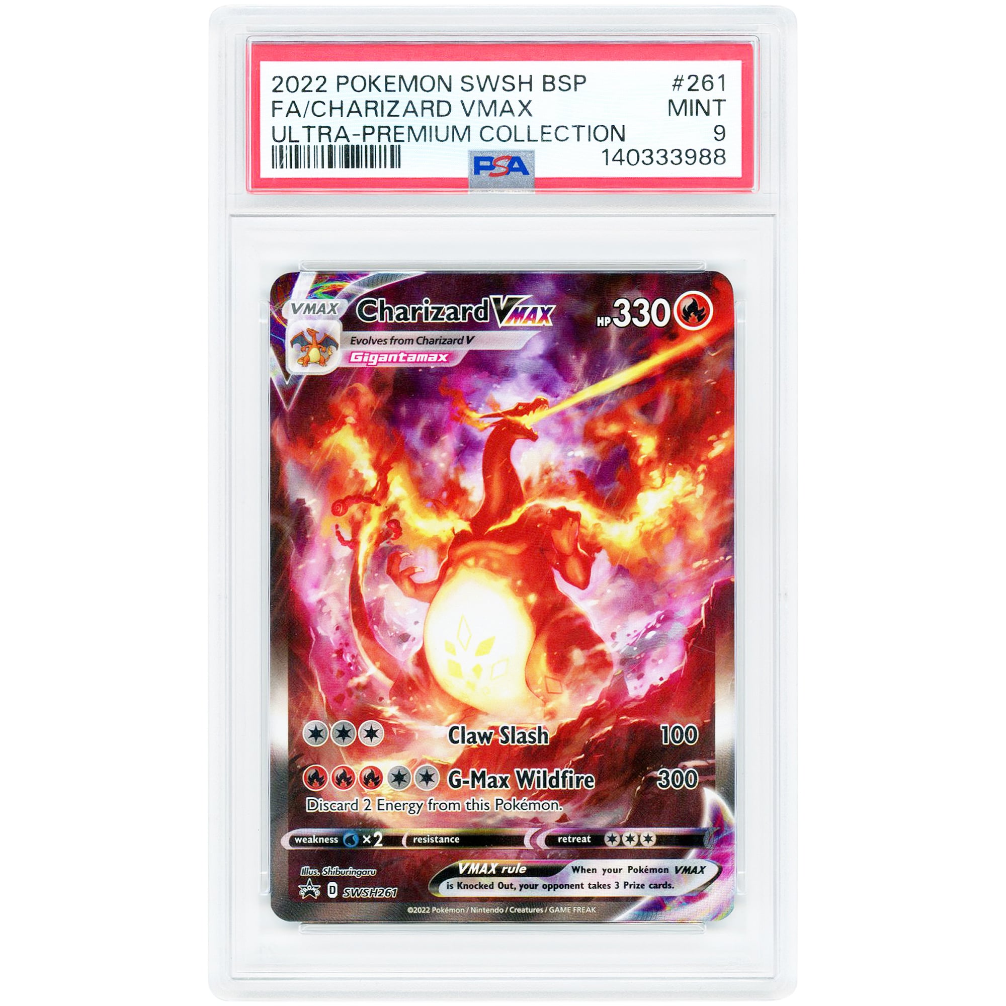 Charizard VMAX 2022 Pokemon Sword & Shield Promo #SWSH261 PSA Authenticated 9 Card