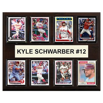 Kyle Schwarber Philadelphia Phillies 12" x 15" Trading Card Plaque