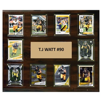 T.J. Watt Pittsburgh Steelers 15" x 18" Trading Card Plaque