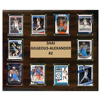 Shai Gilgeous-Alexander Oklahoma City Thunder 15" x 18" Trading Card Plaque