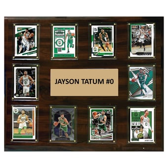 Jayson Tatum Boston Celtics 15" x 18" Trading Card Plaque