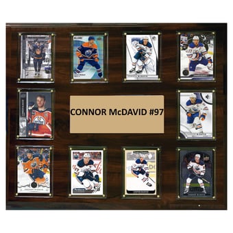 Connor McDavid Edmonton Oilers 15" x 18" Trading Card Plaque