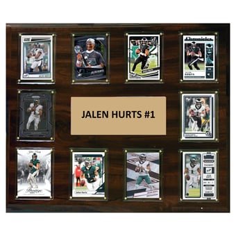 Jalen Hurts Philadelphia Eagles 15" x 18" Trading Card Plaque