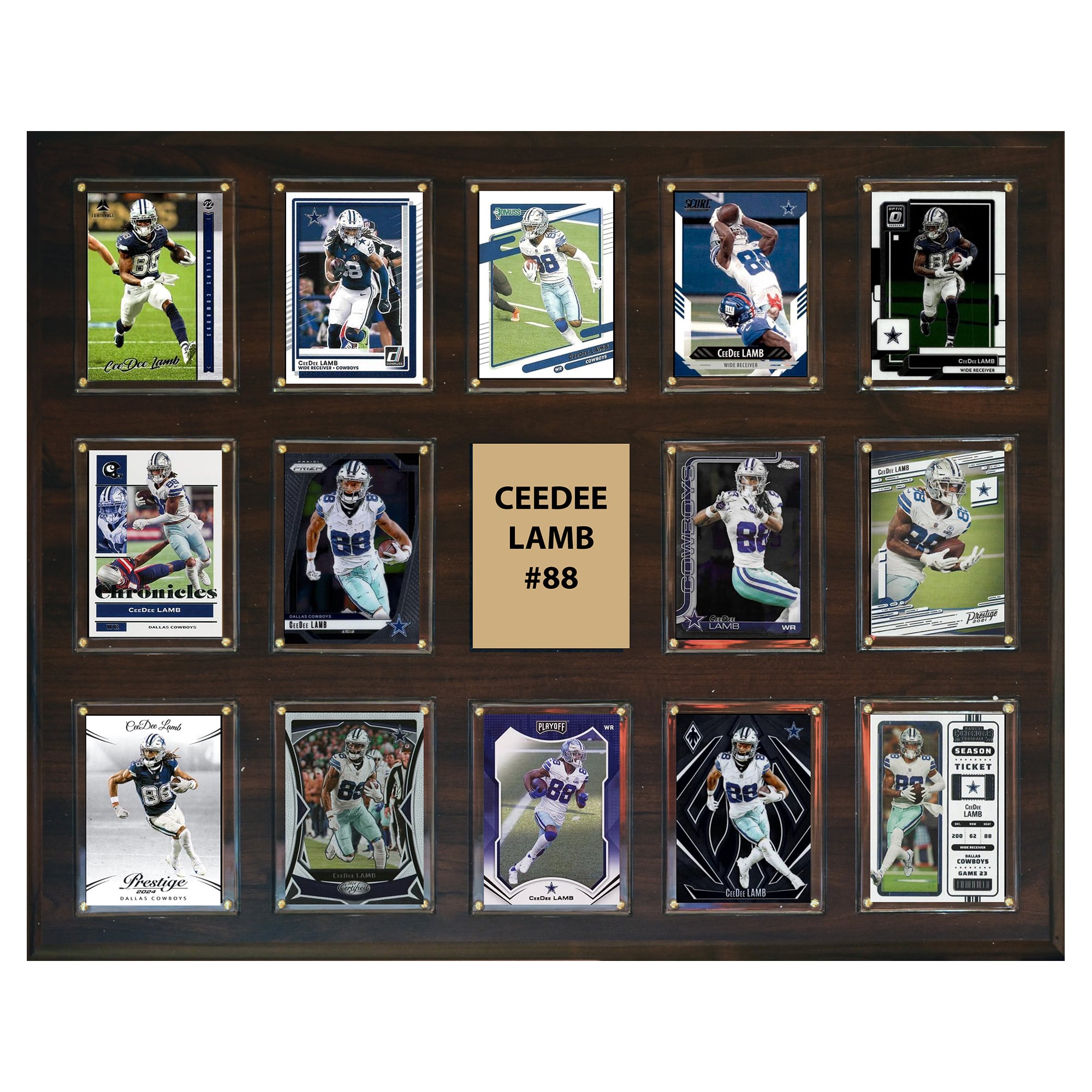 CeeDee Lamb Dallas Cowboys 16" x 20" Trading Card Plaque