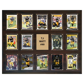 T.J. Watt Pittsburgh Steelers 16" x 20" Trading Card Plaque