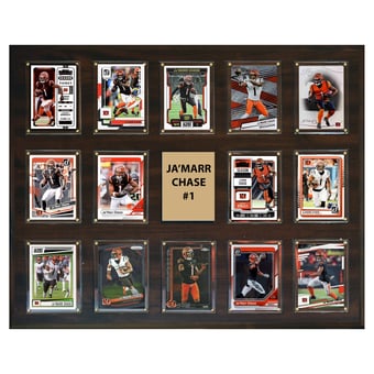 Ja'Marr Chase Cincinnati Bengals 16" x 20" Trading Card Plaque