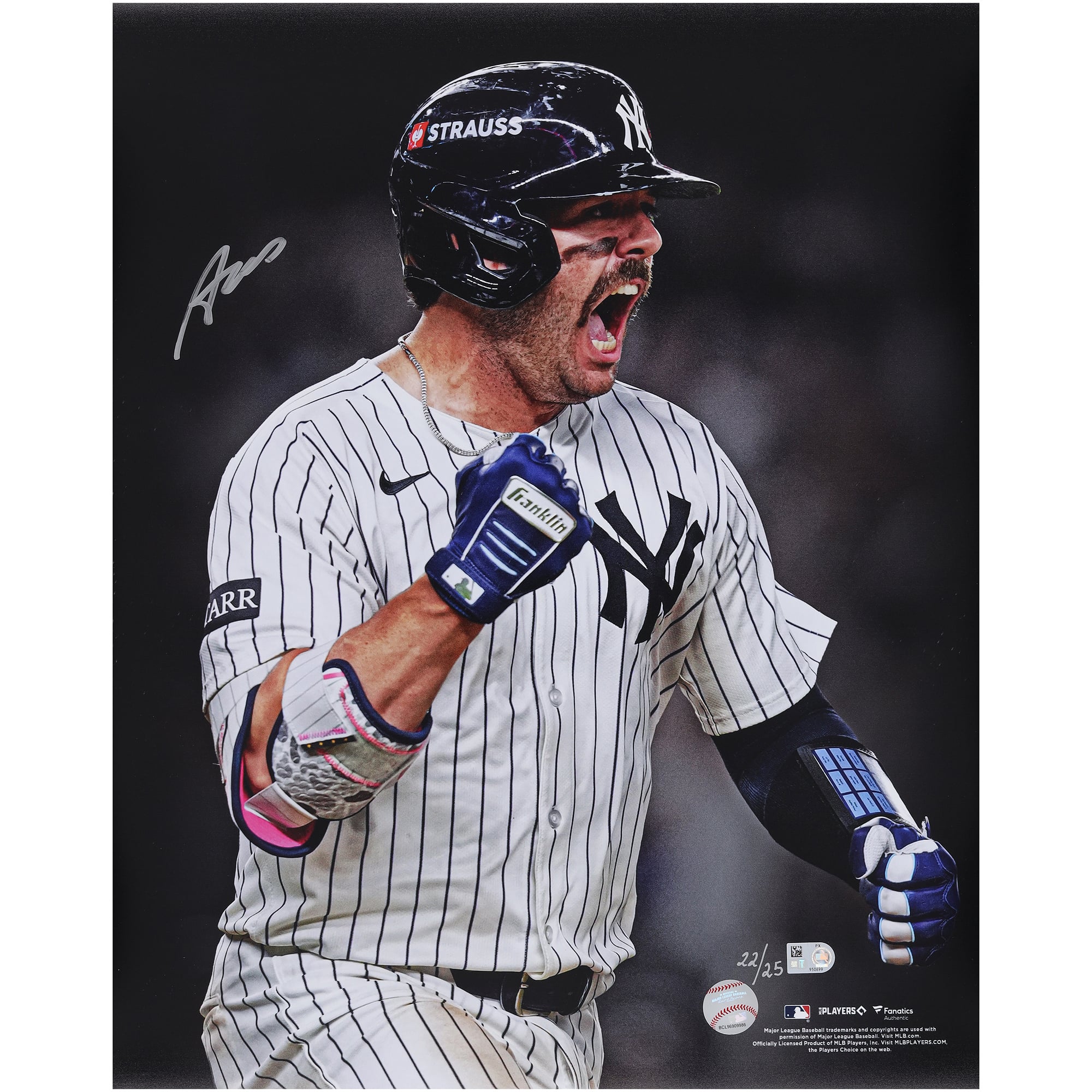 Austin Wells New York Yankees Autographed 16" x 20" Unleashed Photograph - Limited Edition of 25