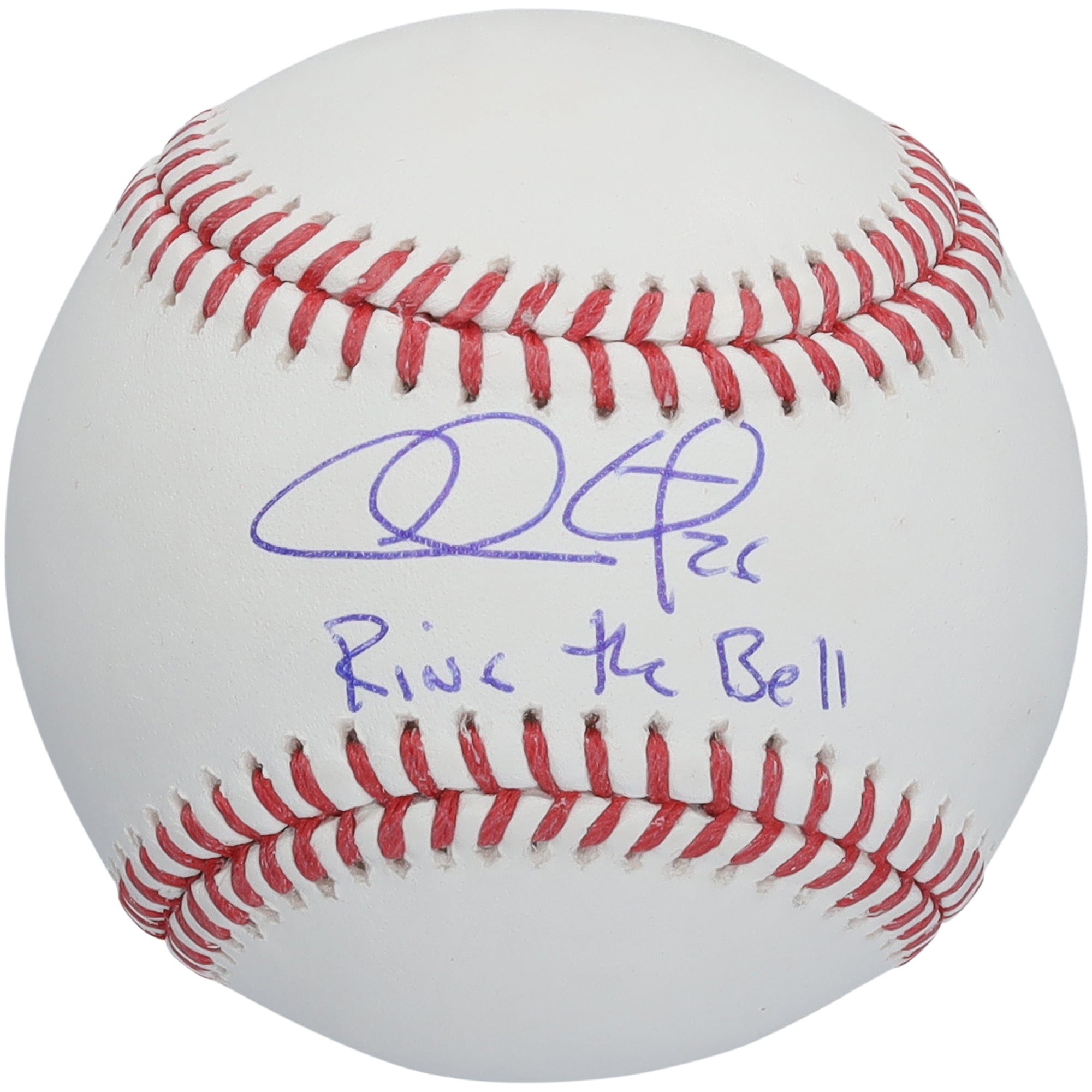 Chase Utley Philadelphia Phillies Autographed Baseball with "Ring The Bell" Inscription