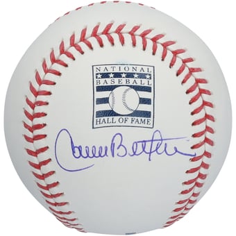 Carlos Beltran New York Mets Autographed Hall of Fame Logo Baseball