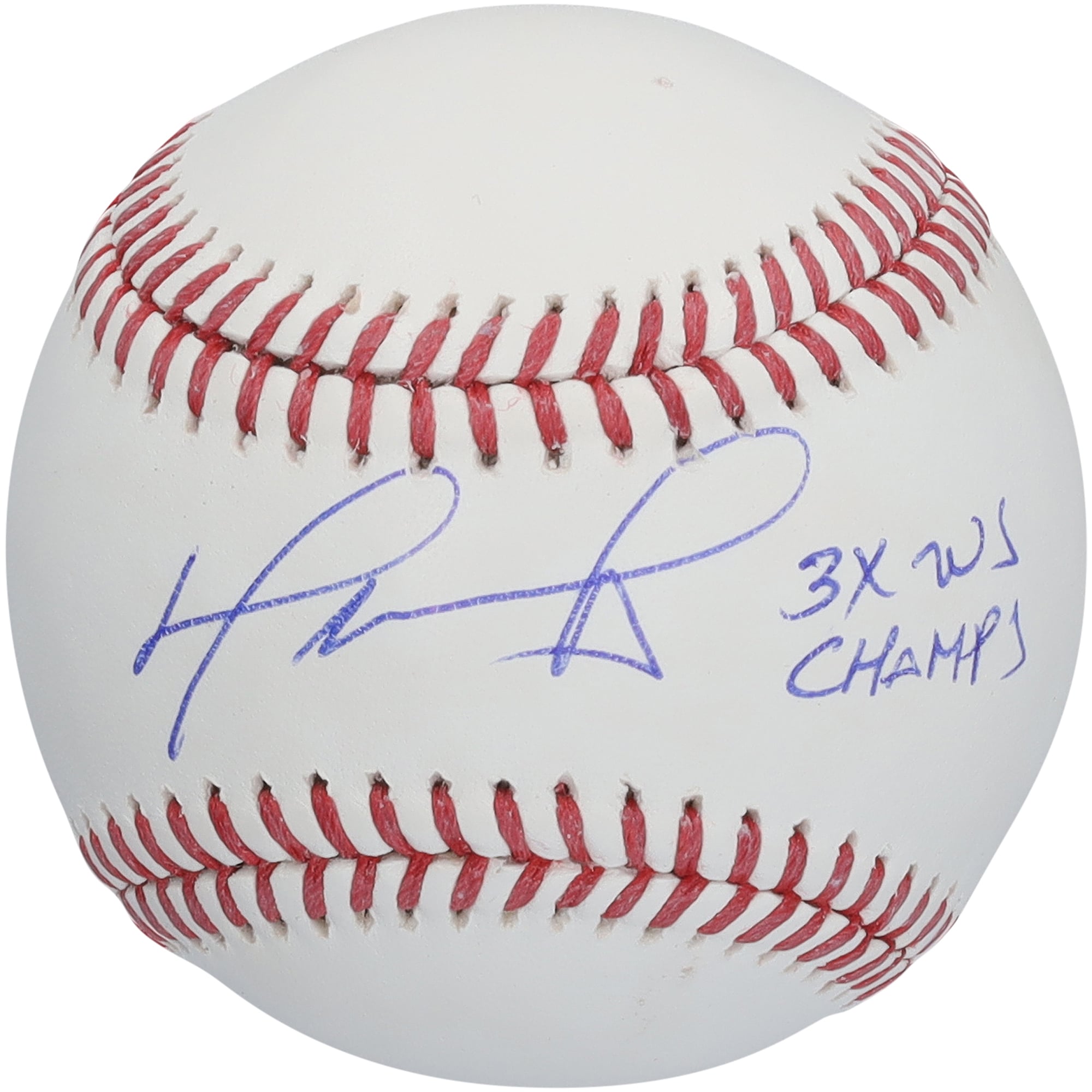 David Ortiz Boston Red Sox Autographed Baseball with "3X WS Champs" Inscription