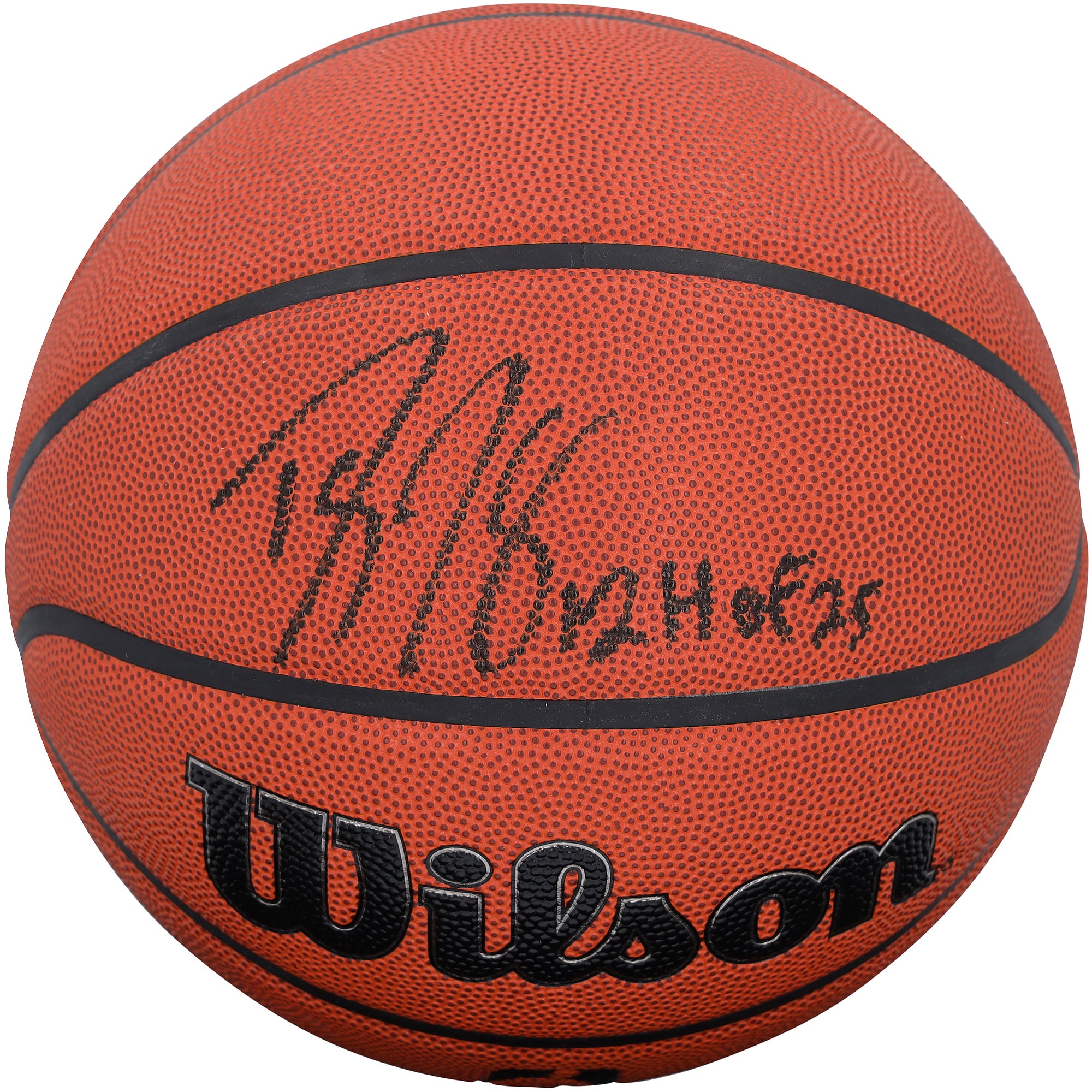 Dwight Howard Orlando Magic Autographed Wilson Authentic Series Indoor/Outdoor Basketball with "HOF 25" Inscription - Black Ink