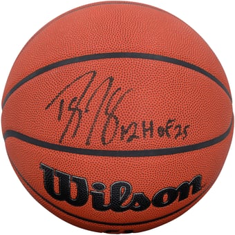 Dwight Howard Orlando Magic Autographed Wilson Authentic Series Indoor/Outdoor Basketball with "HOF 25" Inscription - Black Ink