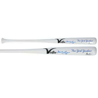 Bernie Williams New York Yankees Autographed Victus Team ID Mini Bat