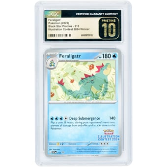 Feraligatr 2025 Pokemon Scarlet & Violet Promo Illustration Contest '24 #213 CGC Authenticated Pristine 10 Card
