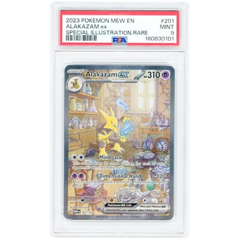 Alakazam ex 2023 Pokemon 151 Special Illustration Rare #201 PSA Authenticated 9 Card