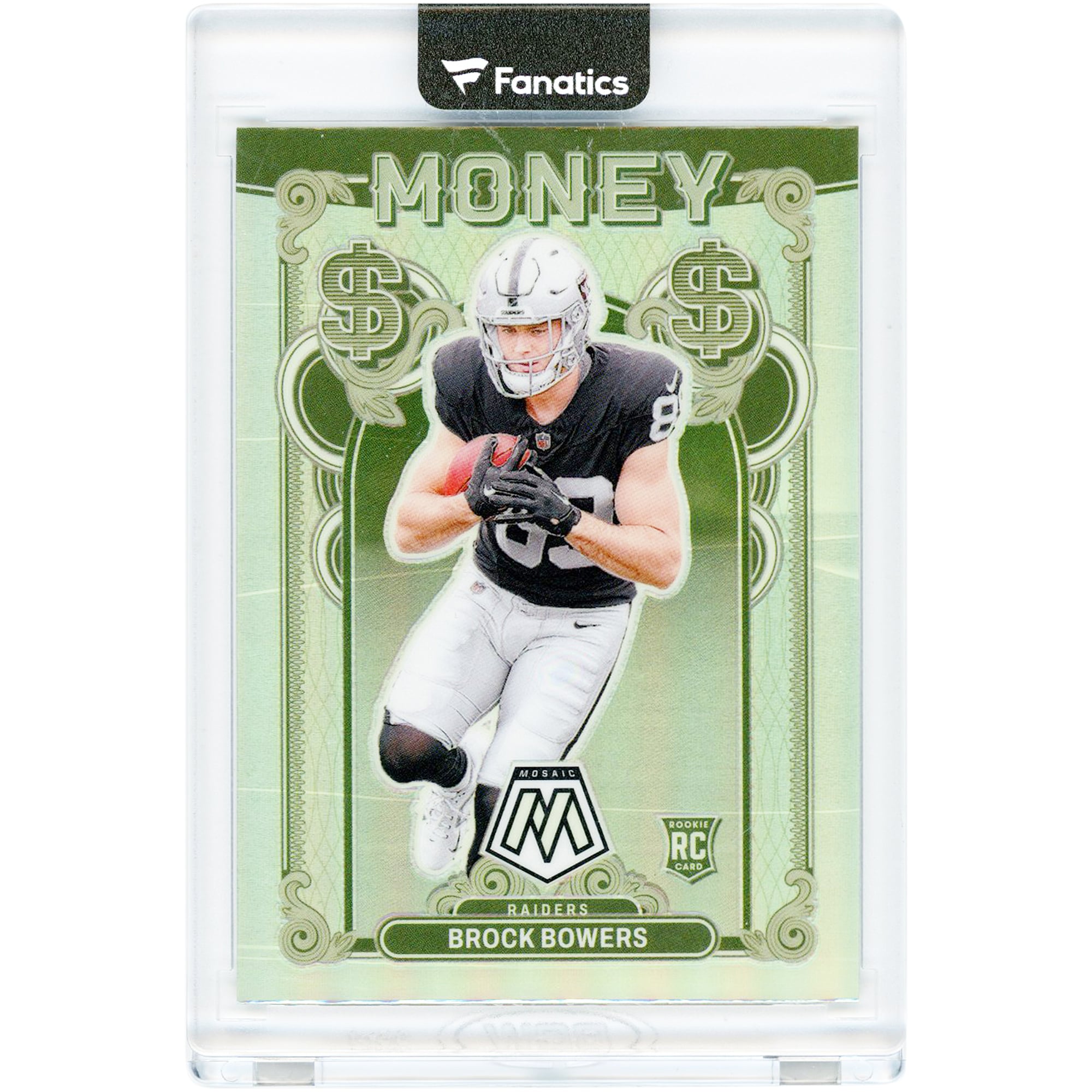 Brock Bowers Las Vegas Raiders 2024 Panini Mosaic Money Case Hit #6 Rookie Card