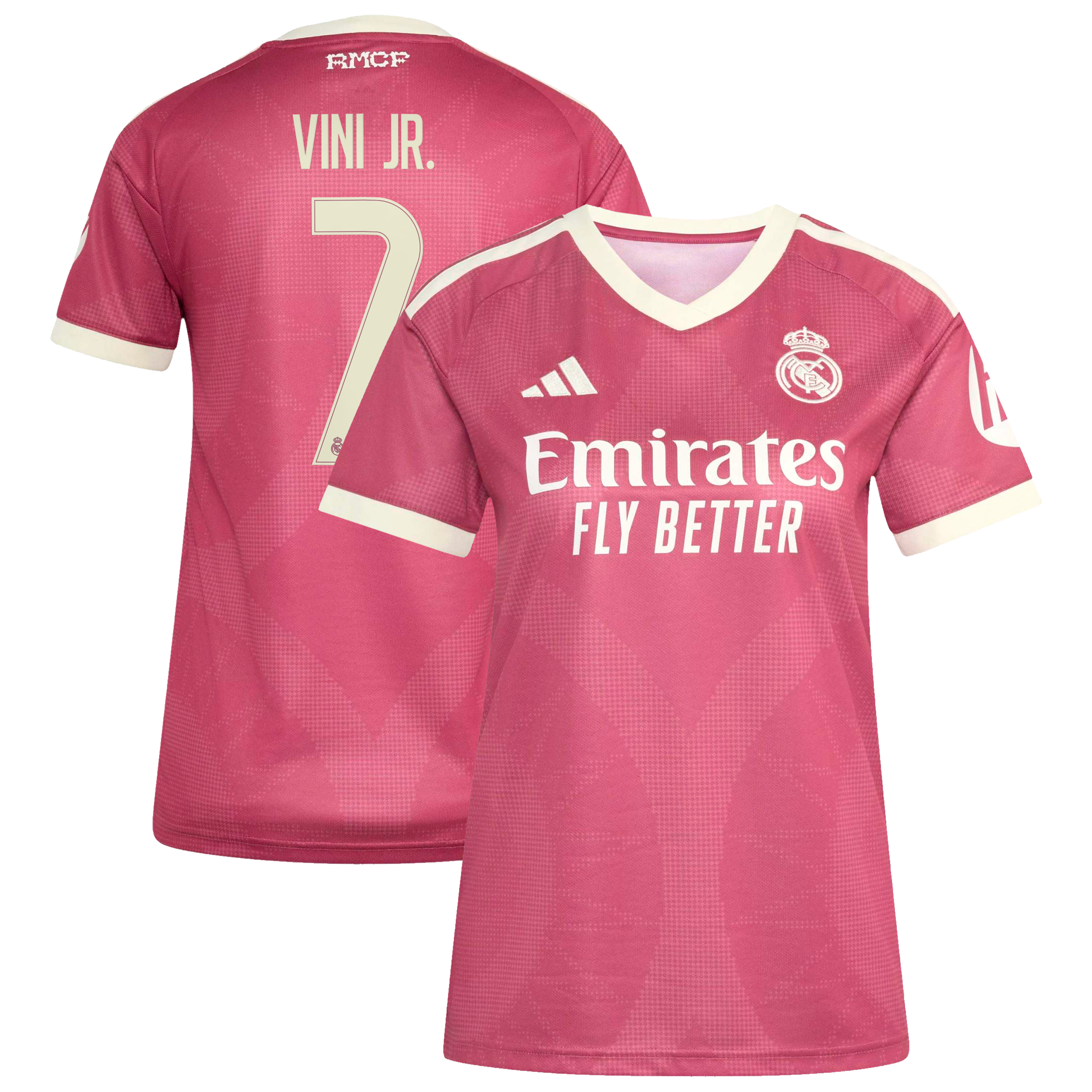 Women's adidas Vini Jr. Pink Real Madrid 2026/27 Third Replica Jersey